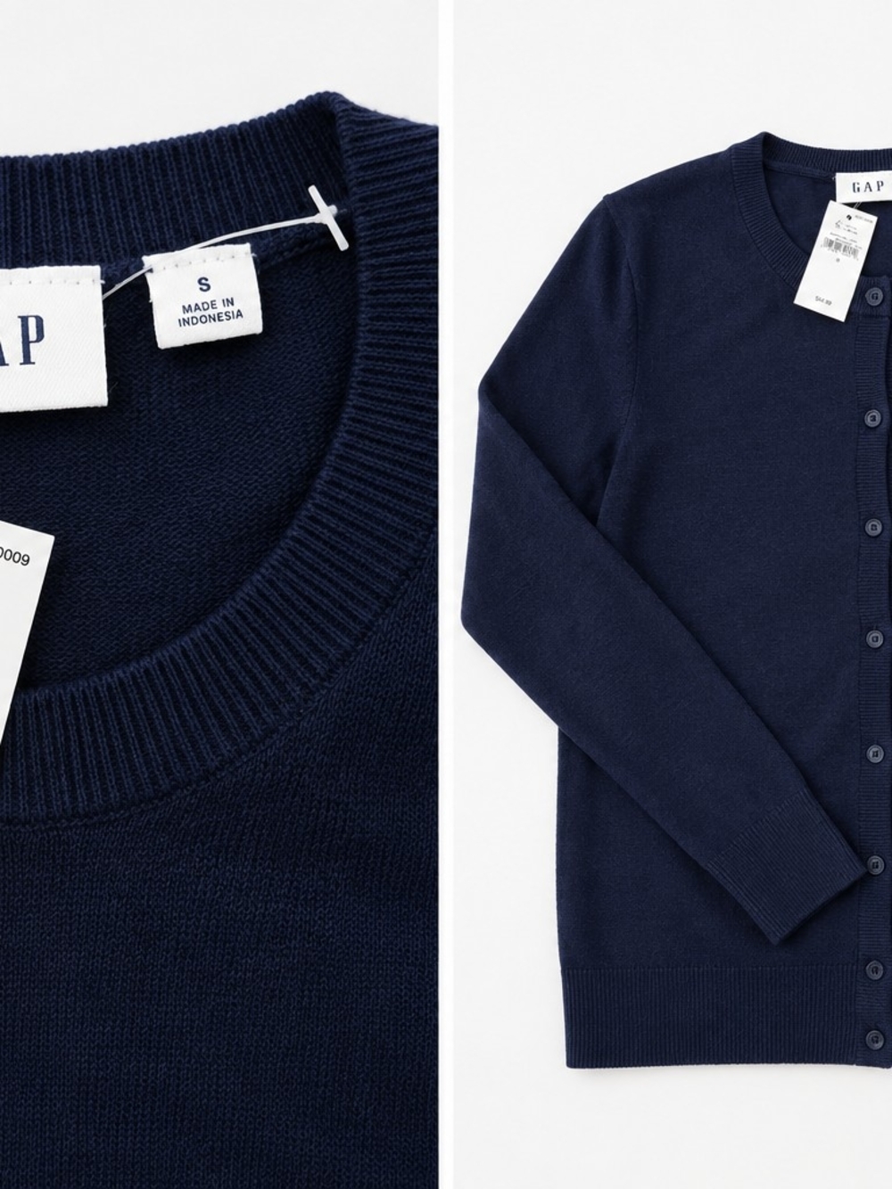 GAP Women's Navy Button-Up Cardigan